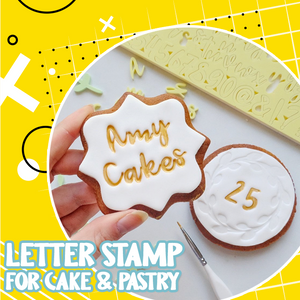 Letter Stamp for Cake & Pastry